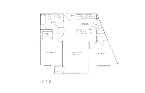 Floor plan Two Bedroom