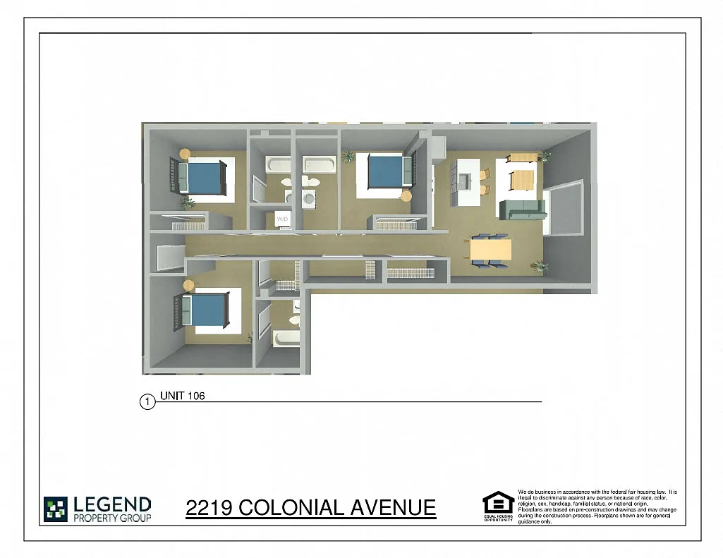 Floor plan Linde Lofts 106