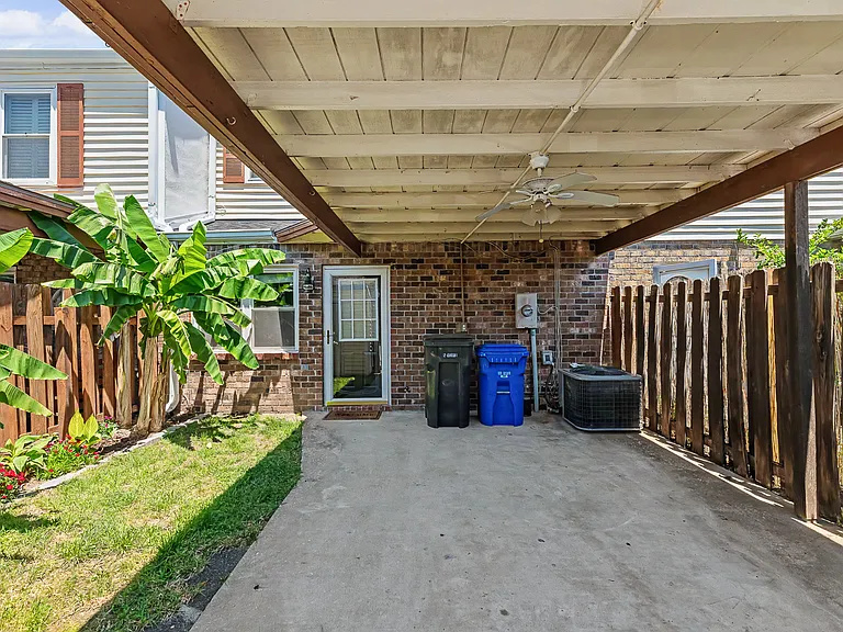 Fenced-in patio