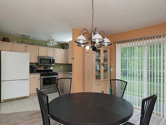 Dining room toward kitchen