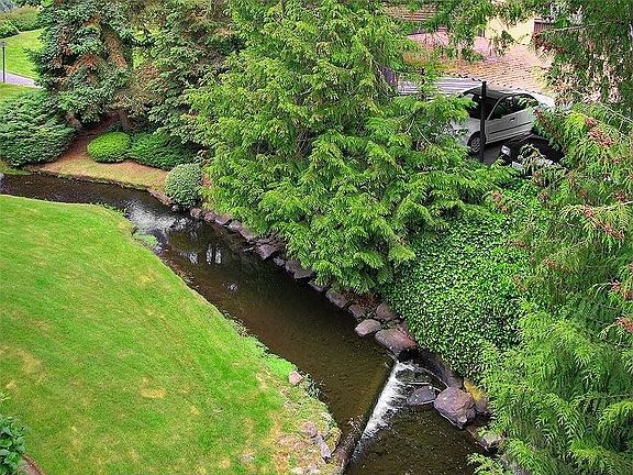 So Private with View of Thornton Creek from Deck