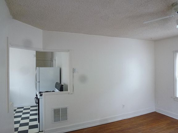 View from the living room toward kitchen