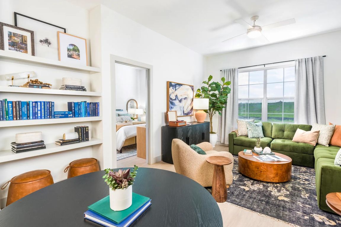 Oversized windows and 9-foot ceilings create bright, open spaces perfect for relaxing or entertaining.