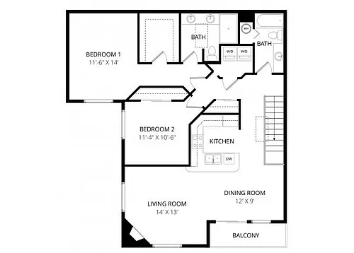 Floor plan Palomino Top Floor