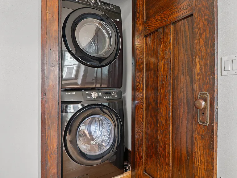 How Convenient! In House STACKABLES! You can do your own laundry in your place -- for free! NO QUARTERS!! this is the bottom unit