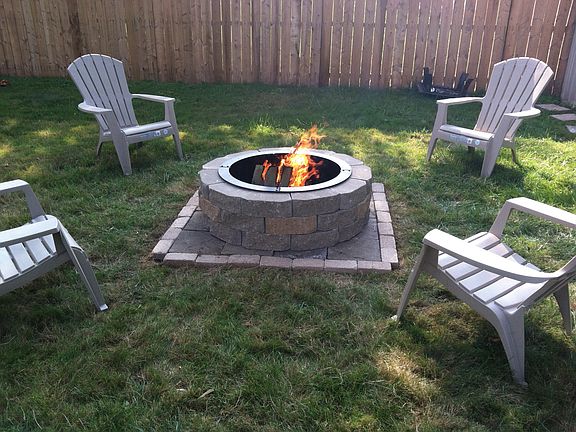 Back yard fire pit