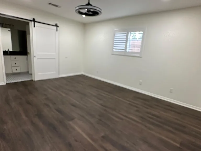 Master bedroom sits in back of the house for extra privacy!