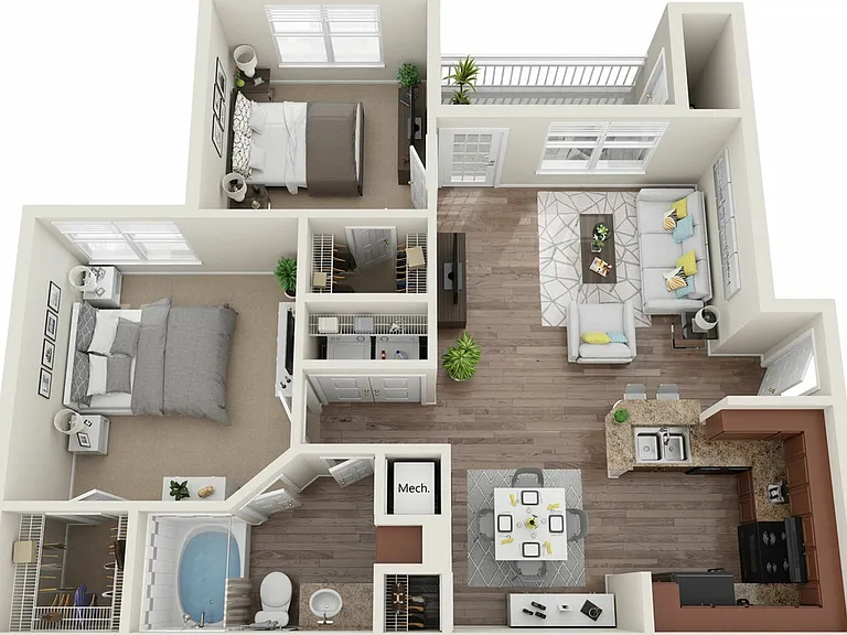 Aden One Bedroom One Bath with Office Aden One Bedroom One Bath with Office