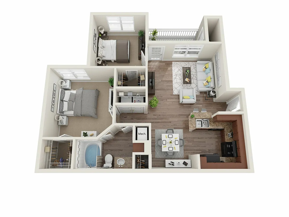 Floor plan The Aden - Newly Renovated