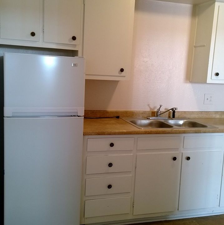 Efficient Kitchen with new Fridge