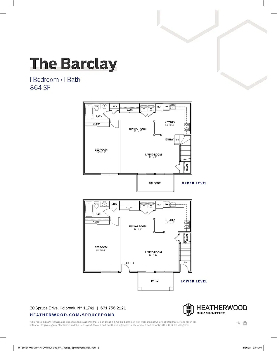 Floor plan The Barclay Upgrade