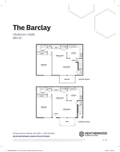Floor plan The Barclay Upgrade