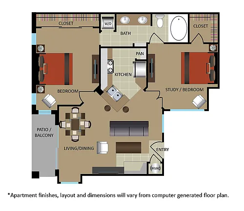 Floor plan CHELSEA + DEN