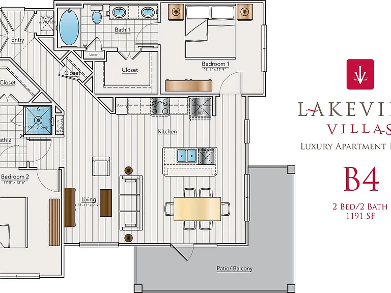 Lakeview Villas Floor Plan B4 Lakeview Villas Floor Plan B4