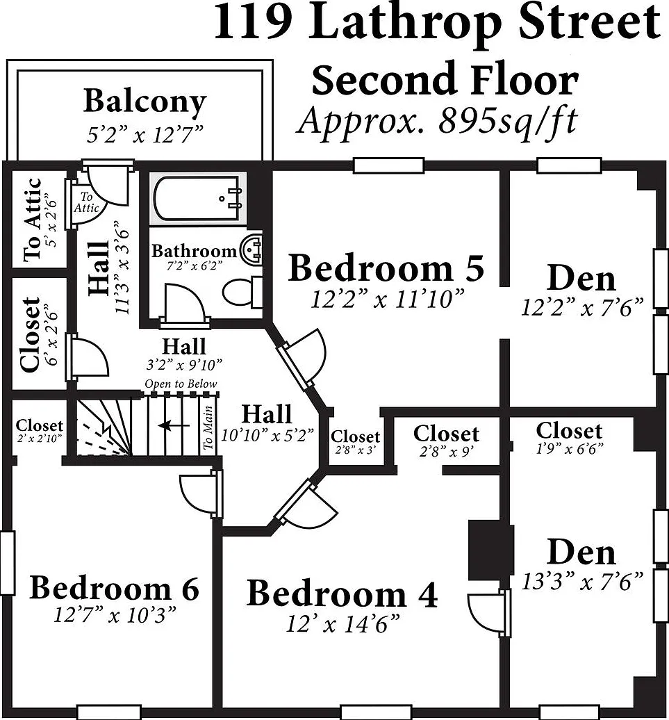 119 Lathrop St (6 BR+++) - Tallard Apartments — Photo 3