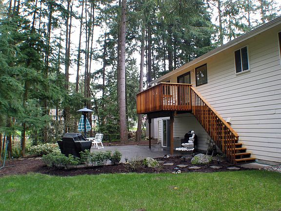 Backyard and deck/patio view