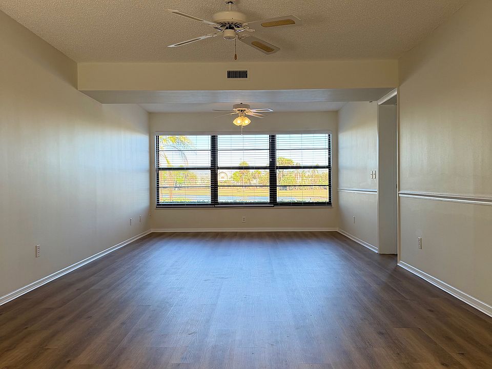 Newly installed vinyl plank floors