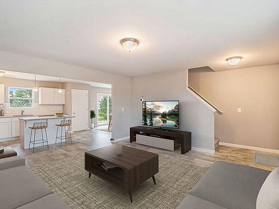 Staged living room