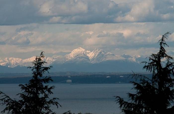 Mt. Baker and city lights