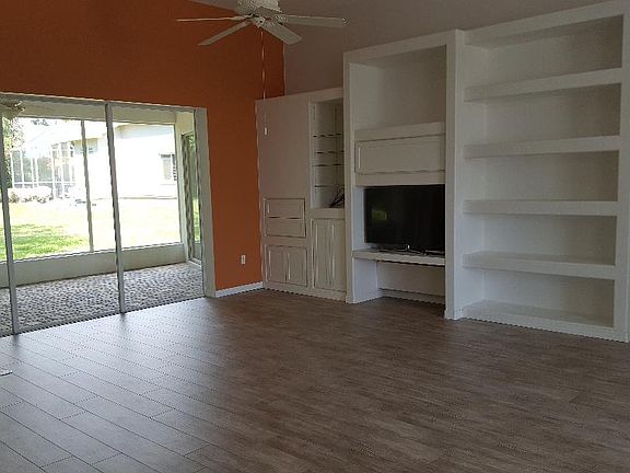 Great room w/ media storage