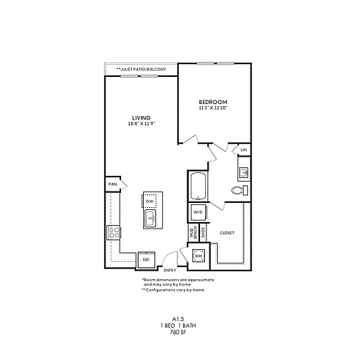 Floor plan A15
