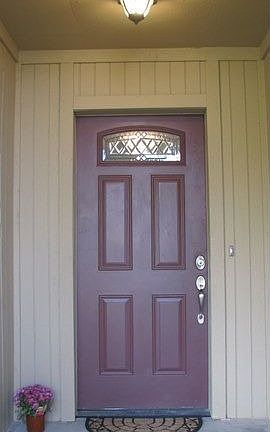 Leaded glass entry door, brushed nickel hardware