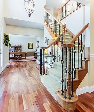 Awesome Entry Foyer - here you can really appreciate the gorgeous wood floors