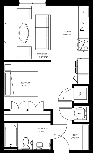 Floor plan S2 - Studio