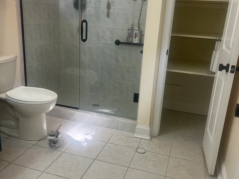 large bathroom attached to bedroom 2