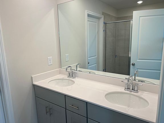 Dual vanities in master bath!