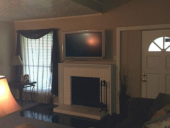 Another view of fire place.
