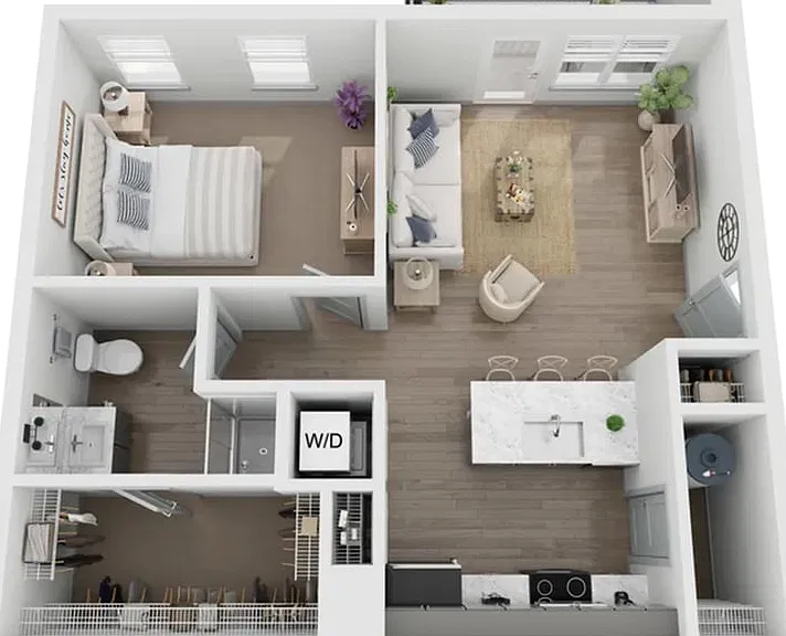 1 Bedroom | 1 Bath | 705 SF 1 Bedroom | 1 Bath | 705 SF