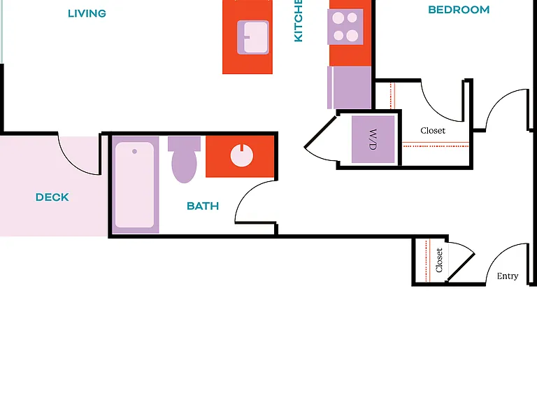 1 Bed, 1 Bath - Apt E 1 Bed, 1 Bath - Apt E