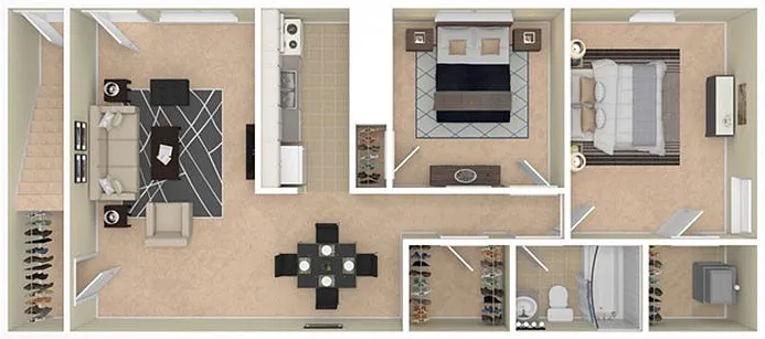 VairoVillage 2BD 1Bath 910sqft VairoVillage 2BD 1Bath 910sqft