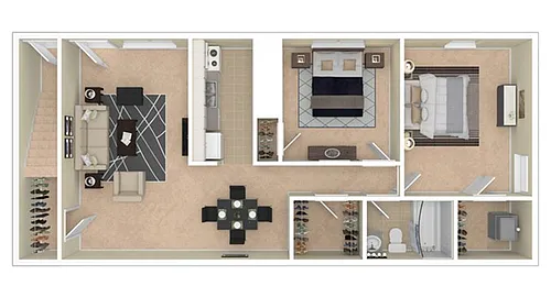 Floor plan 2 Bedroom