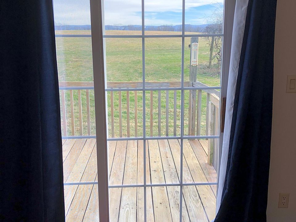 Sliding glass door view to outside