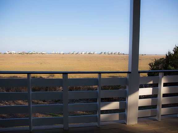 Low tide view of marsh in winter