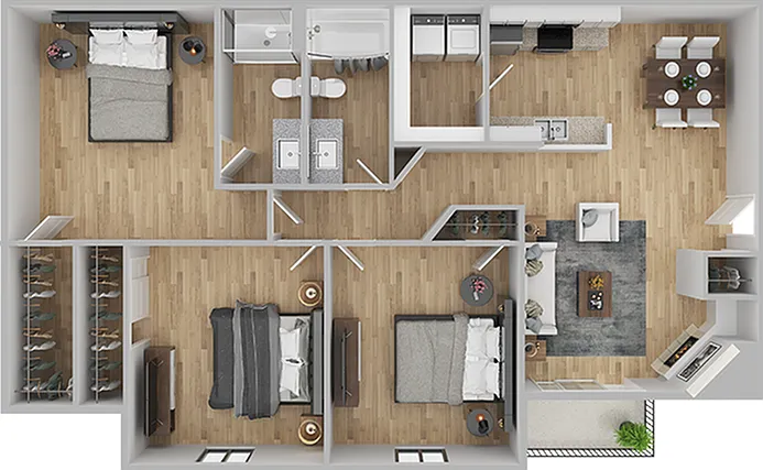 BearRunVillage-3BR-2Bath-1194sqft (1) BearRunVillage-3BR-2Bath-1194sqft (1)
