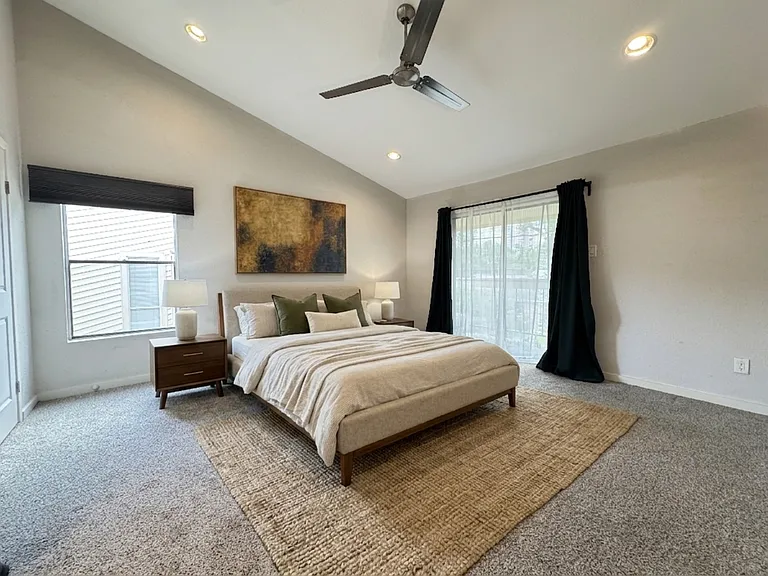 Primary Bedroom with access to patio