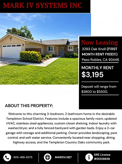 3 bed, 1059 sqft, $3,195 — Photo 1