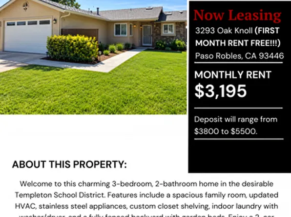 3293 Oak Knoll Dr, Paso Robles, CA 93446