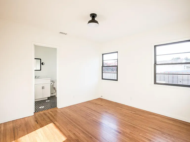 bedroom with attached bath