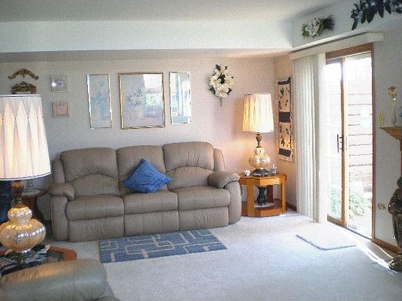 Living Room with door to patio