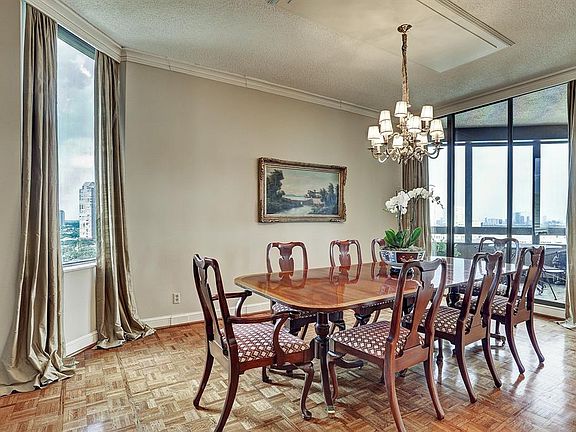The Dining Room opens to one of the two balconies.