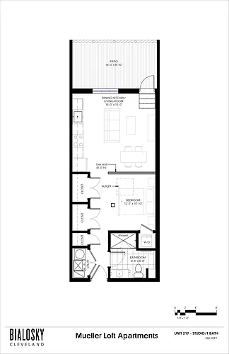 Floor plan 217 - Private Balcony