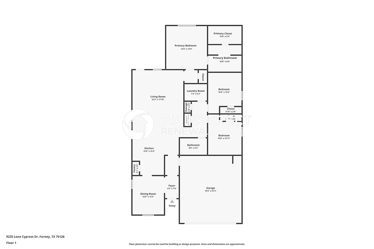 Floor Plan - 9225 Lone Cypress Dr