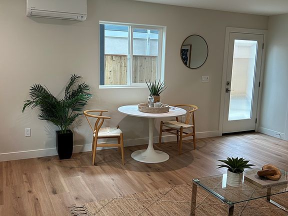 Looking back at the front door