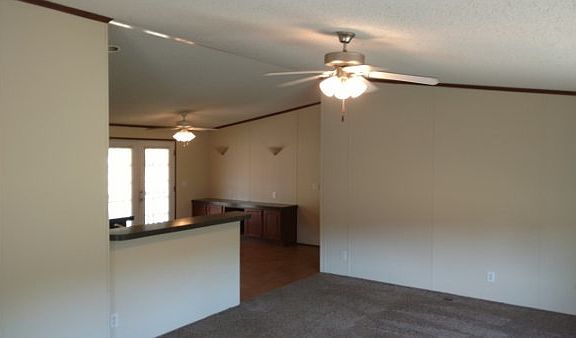 View from living room to dining room