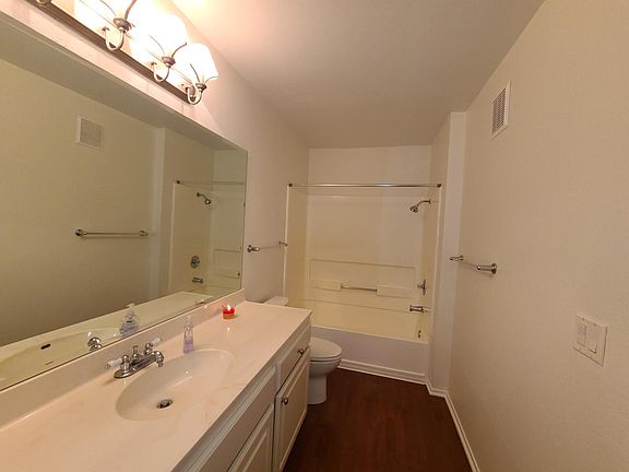 Bathroom. New shower head and courtain rod