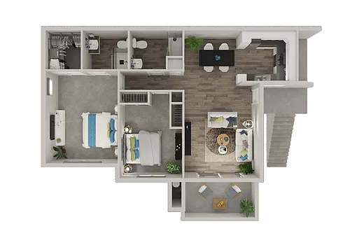 Floor plan Two Bedroom